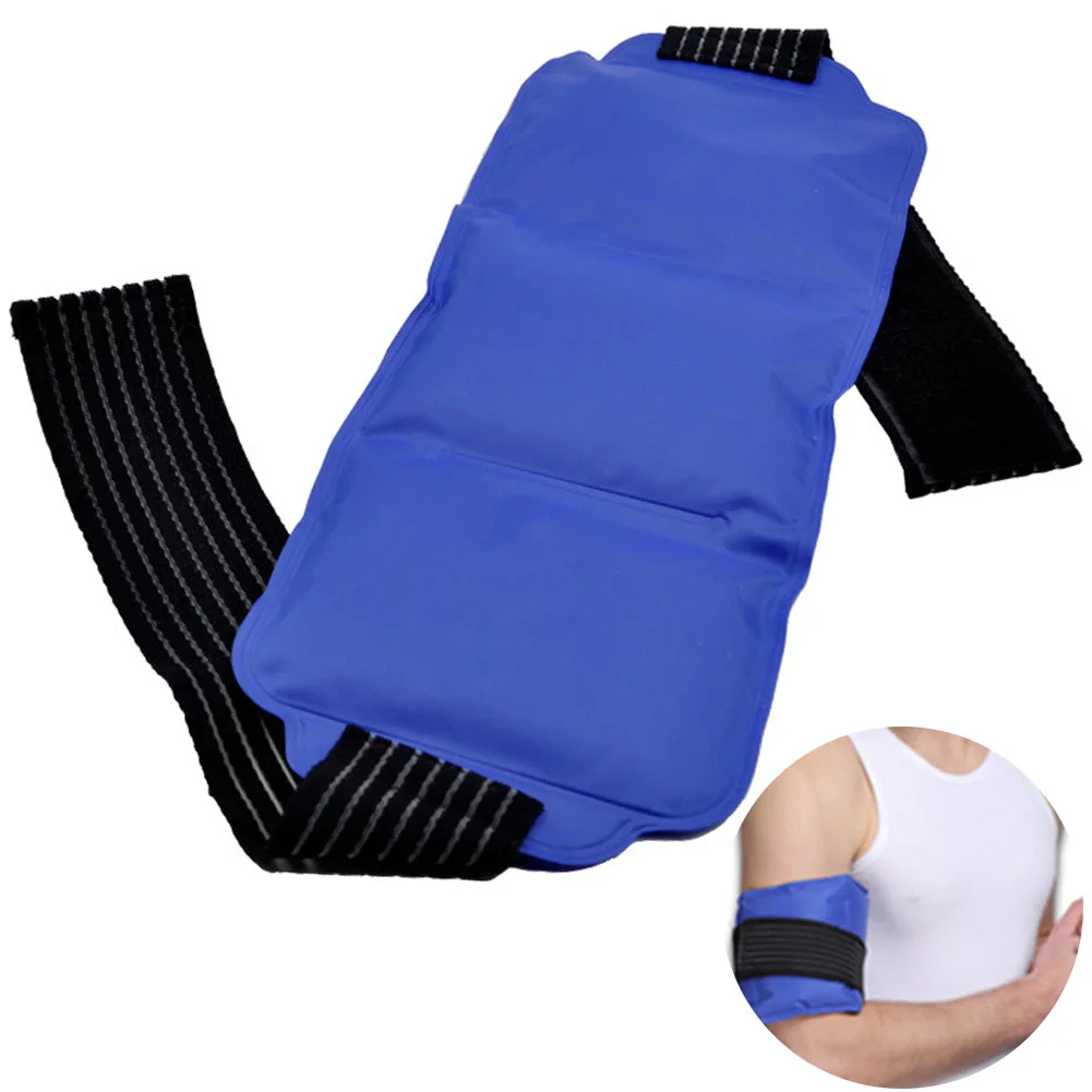 

With Strap Shoulder Ice Pack Set Body Knee Reusable Hot And Cold Elastic Soft Multiple-use Gel Wrap Wrist Pain Relief Portable