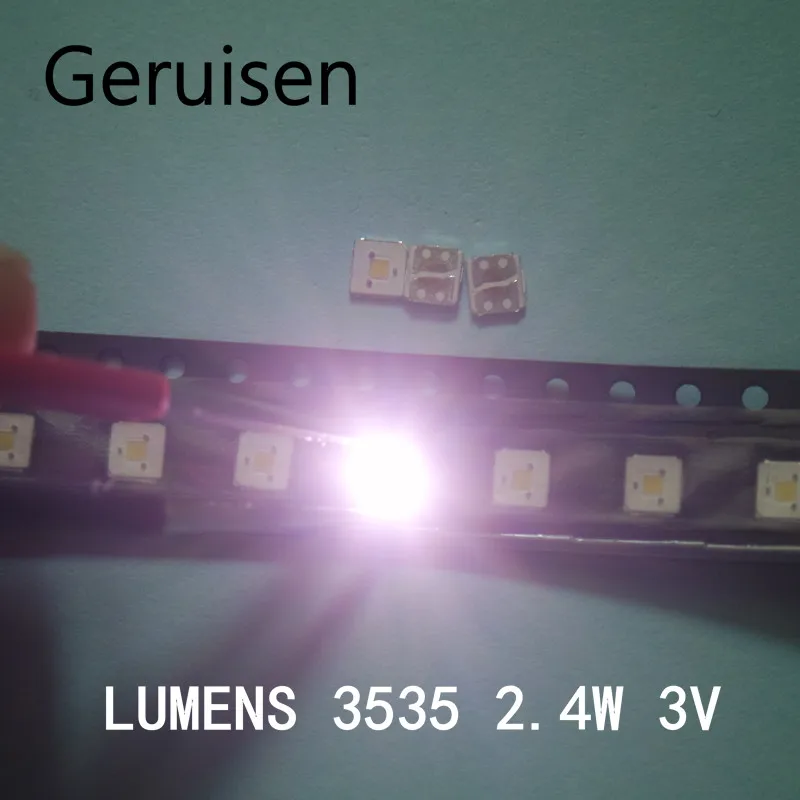 100 люменов светодиодный флип-чип с подсветкой светодиодный 2,4 Вт 3 в 3535 холодный белый лм для SAMSUNG светодиодный ЖК-подсветка ТВ Приложение