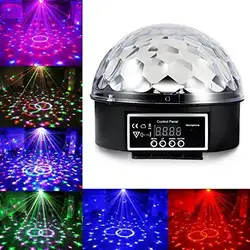 6 светодиодных Цвет изменение Диско DJ этап Освещение rgb led хрустальный магический шар эффект DMX свет КТВ партия Stage свет проектора