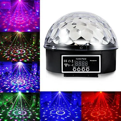 6 LED Color Changing Disco Dj Stage Lighting LED RGB Crystal Magic Ball