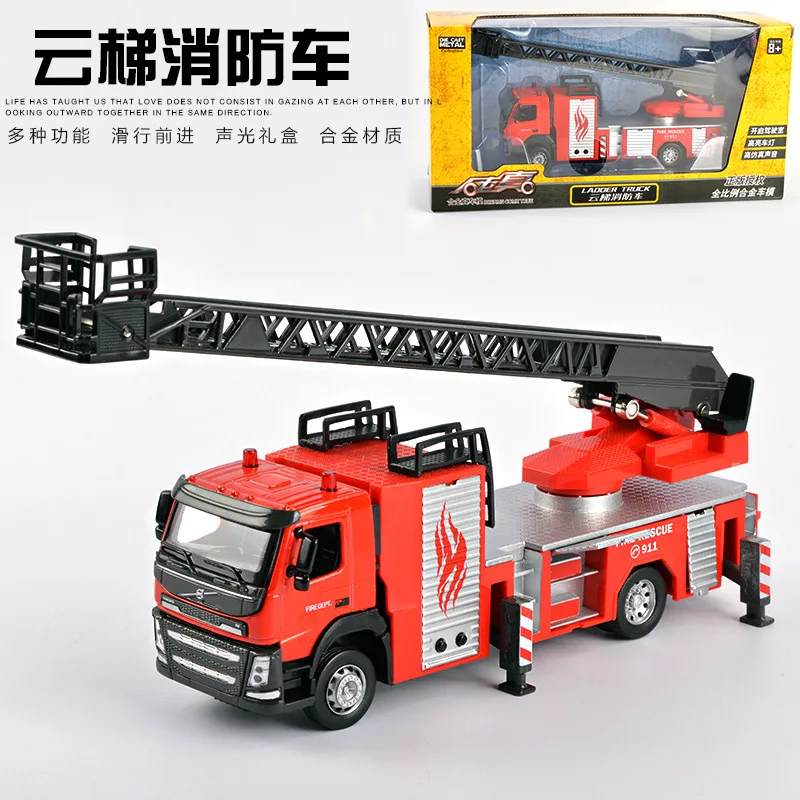 

Alloy engineering truck ,LFire engine,adder truck,Children's toy car models