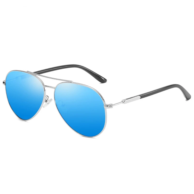 Горячая мода Мужская UV400 поляризованных покрытия Солнцезащитные очки Мужчины вождения зеркальные очки солнцезащитные очки для мужчин Sunwear Logorela - Цвет линз: Blue