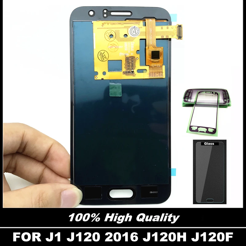 

High Quality LCDs Display For Samsung Galaxy J120 2016 J120F J120H J120M LCD Touch Digitizer Screen Assembly Sticker Replacement