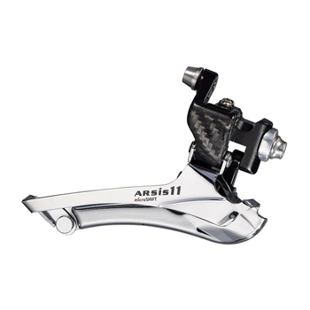 

microSHIFT Double Brazed-on 2X11 Speed Front Derailleur Carbon ARSIS Derailleur Road Bike Part Compatible for Shimano Front