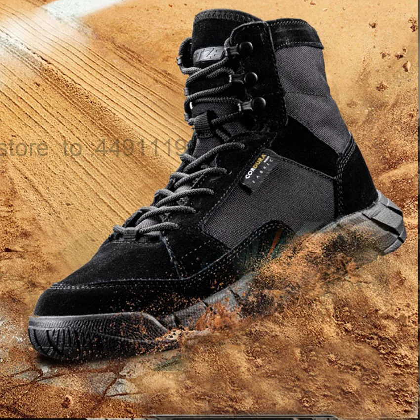 New special forces ultra light military boots outdoor light army fan tactical boots desert combat jungle hunting hiking shoes