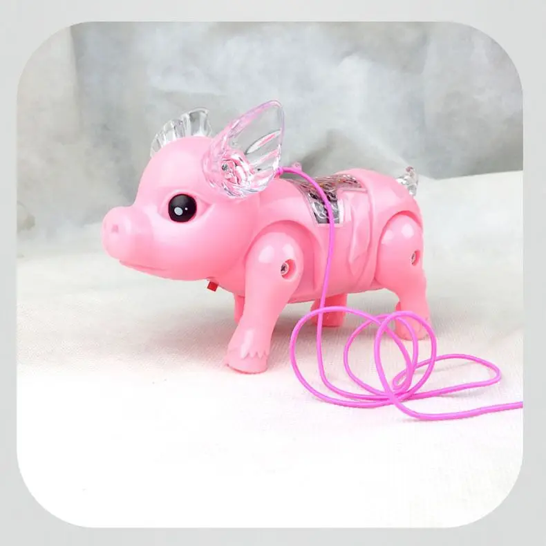 Electric belt pig toy beautiful electric pig toy children interactive toy multicolor plastic electric pig hobby interest