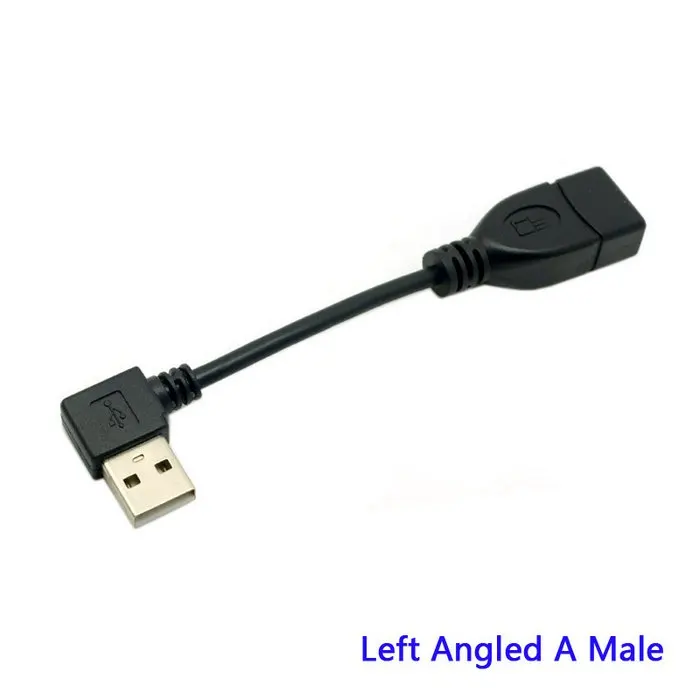 Кабель-удлинитель USB Папа-мама 10 см 90 градусов Угловой USB-кабель для передачи