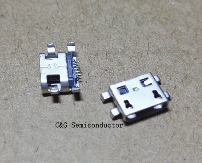 

100pcs 5pin micro 5P phone charging tail port,USB jack connector socket Micro 5 pin USB Female Jack Socket