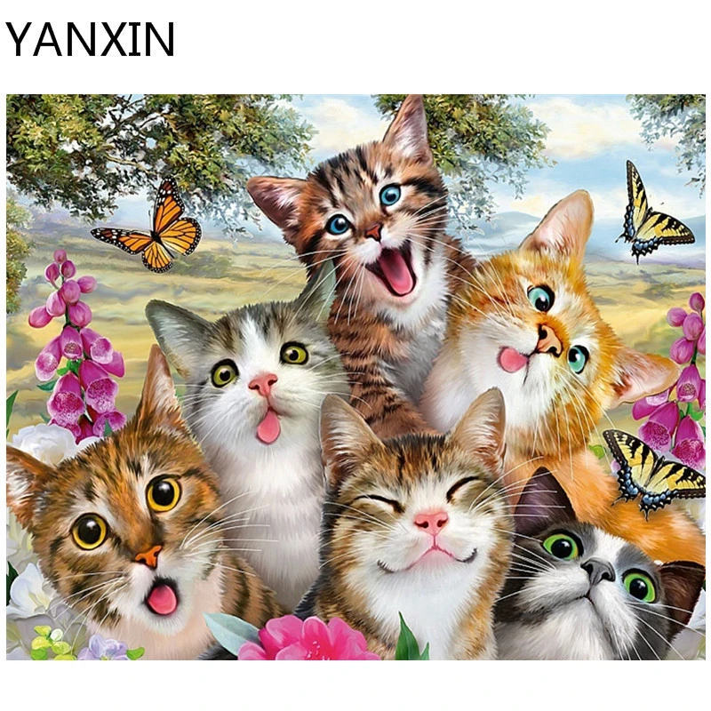 

YANXIN DIY Frame Painting By Numbers Oil Paint Wall Art Pictures Decor For Home Decoration 972