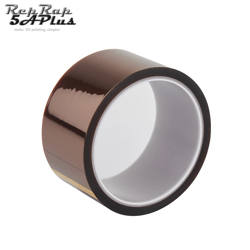 

Kapton 50MM X 33M High Temperature Resistant Tape 50mm Width 33m Length Heat dedicated Tape 3D Printer Reprap