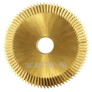 

HSS High Speed Steel 70*7.3*12.7 mm Blade for Key Cutting Machine Key Blade Cutting Locksmith Tools 80T Professional Lock Picks