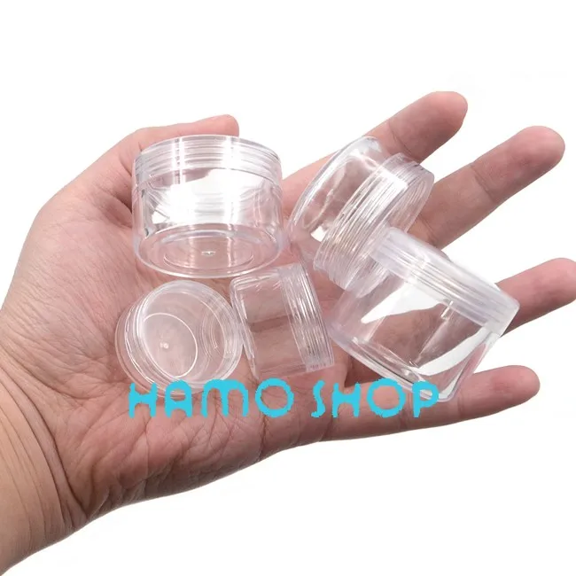 5 шт 3g прозрачные пластиковые пустые баночки для хранения банок для блеска косметическая бутылка для путешествий