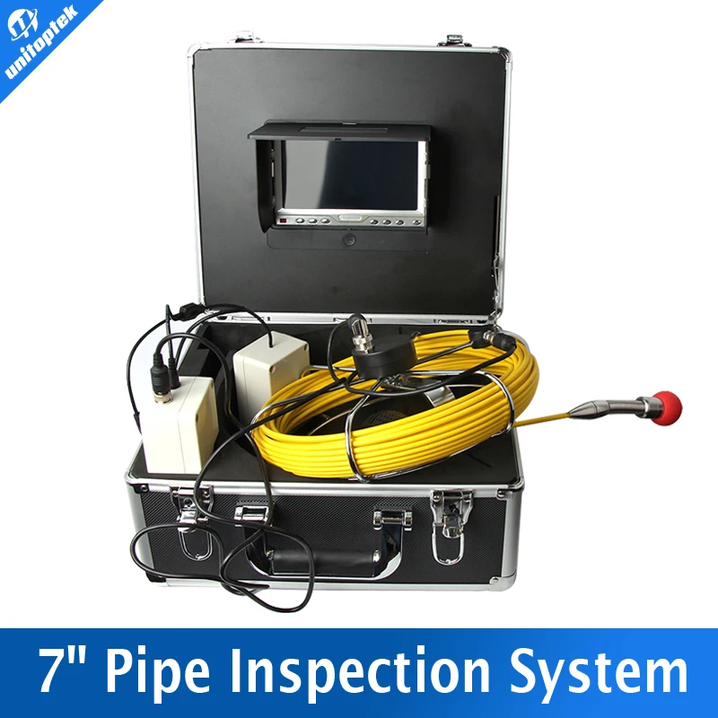 20M Cable Waterproof Pipeline Sewer Pipe Inspection Camera System Industrial Video Snake Endoscope Borescope Camera White Lights