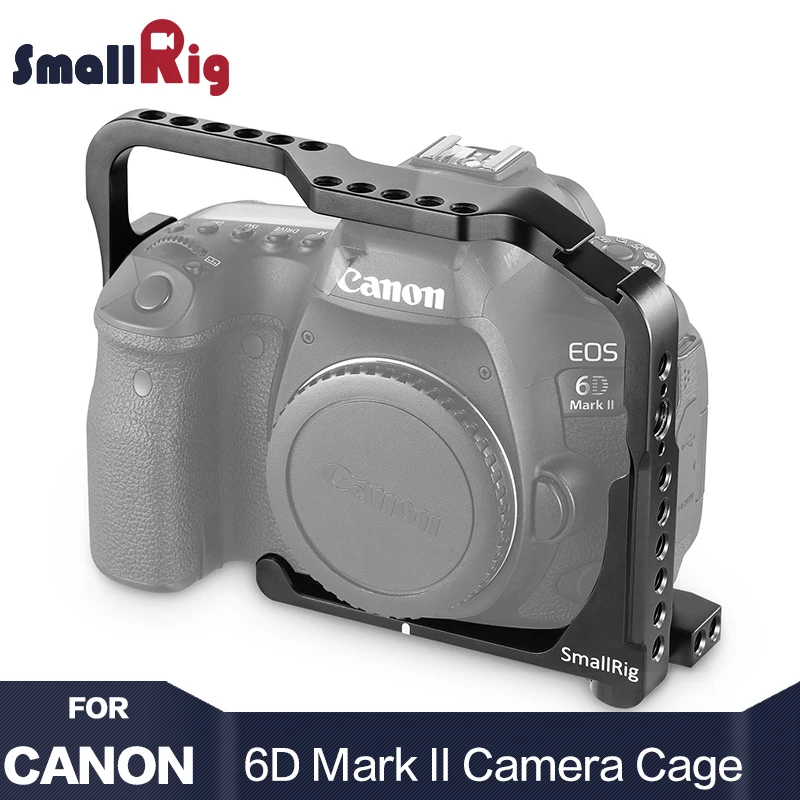 Клетка для цифровой зеркальной камеры SmallRig для Canon 6D Mark II с встроенной быстроразъемной пластиной Arca Swiss 2142