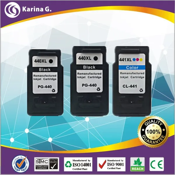 

3X Black and Color Generic Ink Cartridges for Canon PIXMA MG3240 PIXMA MG4140  PG440XL CL441