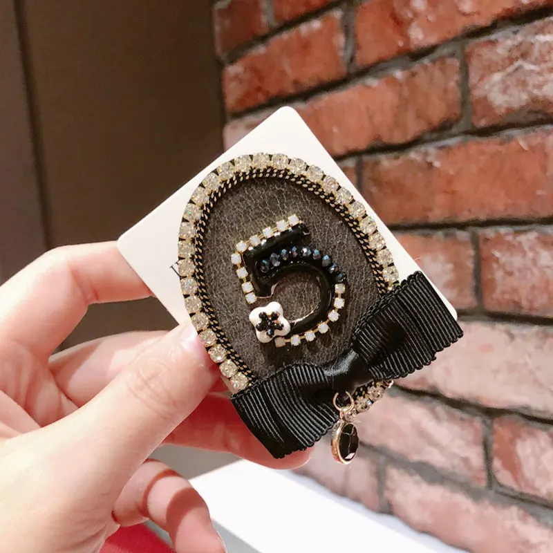 

Stylish High Quality Handmade Rhinestone 5 Brooch Geometric Bow Flower Party Pin For Woman Brooches
