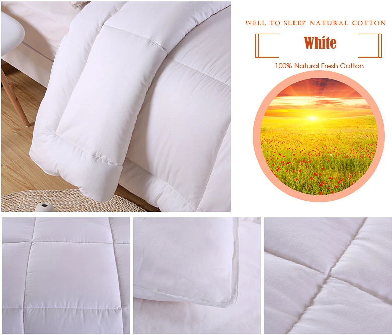 100% Natural Cotton Quilted Comforters 18