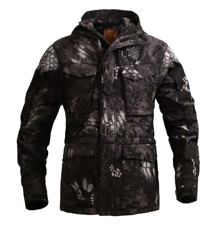 M65 военная Полевая куртка водонепроницаемая ветровка SWAT тактические куртки мужские осенние летные пилот пальто армейская одежда Повседневная Толстовка - Цвет: Black Snake