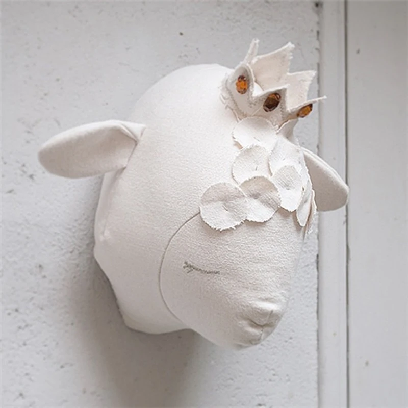 Buy 3D Sheep Head Toys Wall Mounted Animal Heads Wall