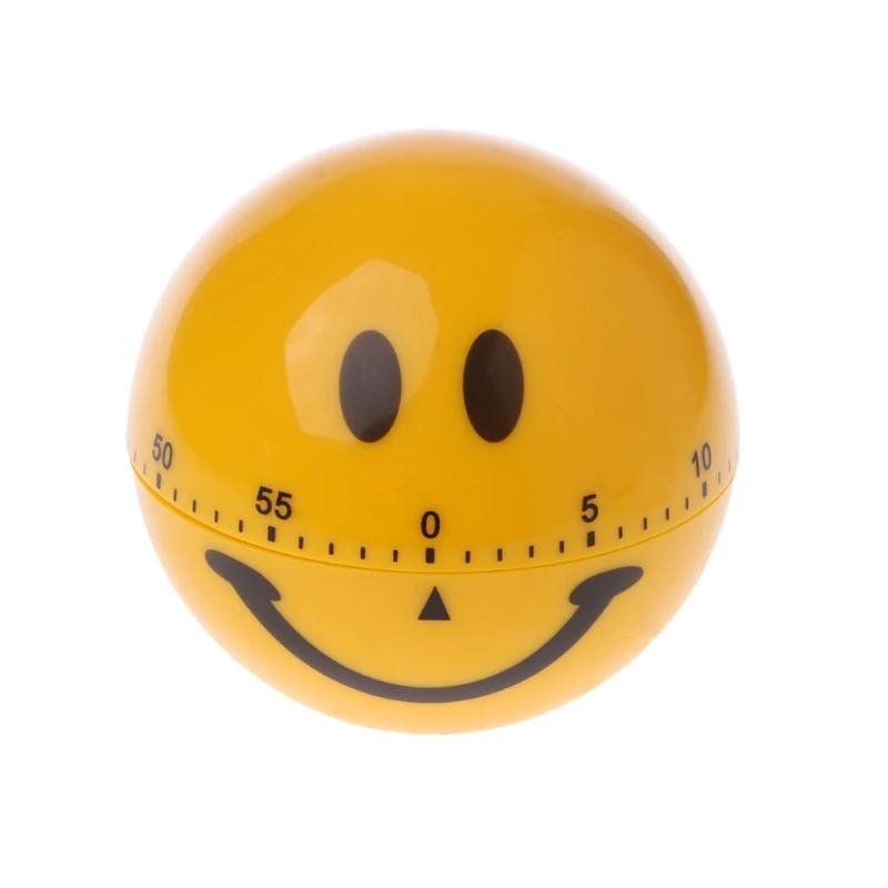 Kitchen Smiling Cooking Alarm Timer Ball Shape 60 Minutes Countdown