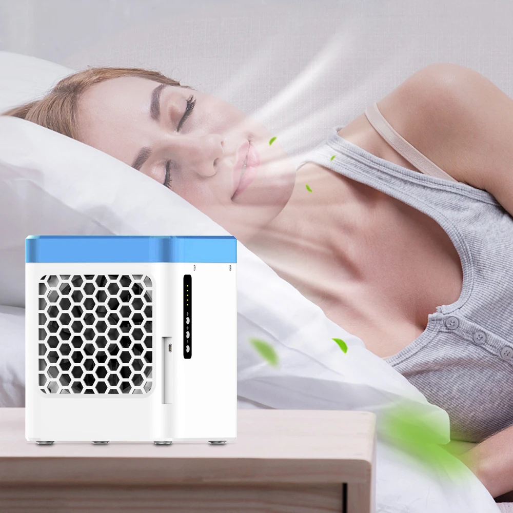 

USB Mini Portable Fans Air Conditioner Humidifier Fans Purifier Colors Light Desktop an Air Cooler Fan for Office Home N30C