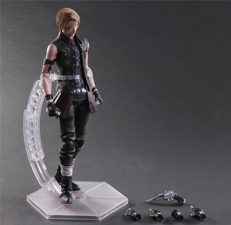 Экшн фигурка Play Arts Final Fantasy Fig XV Prompto Argentum ПВХ 27 см|toy sports figures|toy siliconefigure piece |
