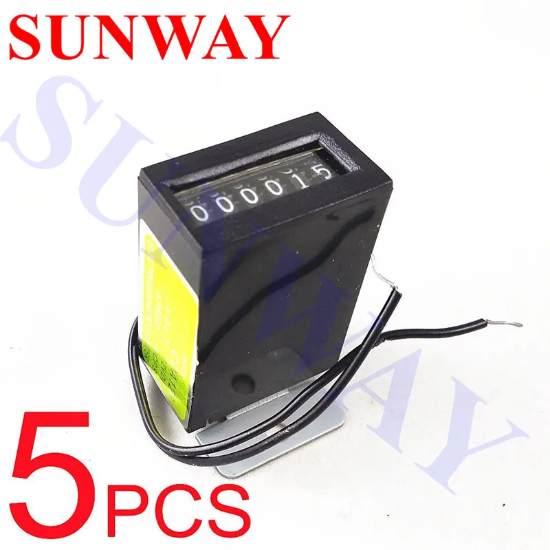 

5PCS Screw Fix 6 digits 12V Coin Meter Coin Counter For Arcade Game Machine Arcade Game Spare Parts for Arcade Game Machine