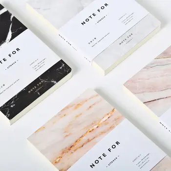 

The latest creative minimalist style marble blank page diary lined drawing sketchbook School office gift stationery.
