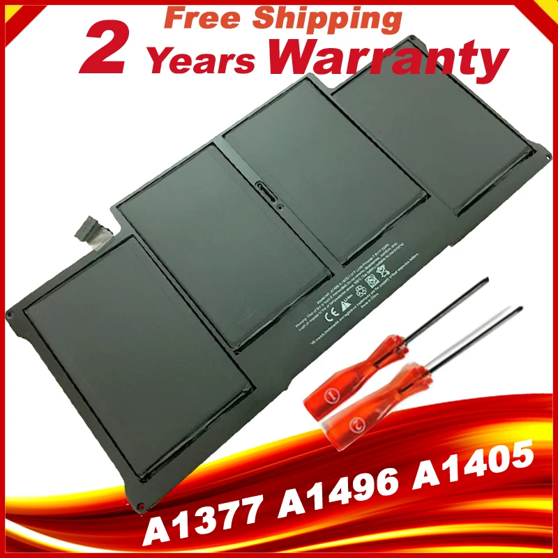 Black Laptop Battery Replace For Apple Macbook Air A1377 A1496 A1405 A1369 A1466 Macbook battery