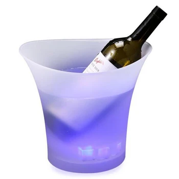 

5L Beer Cooler Whiskey Stones LED Balde De Gelo Champagne Beverage Beer Wort Chiller Home Bar Accessories Pail For Wine Chopeira