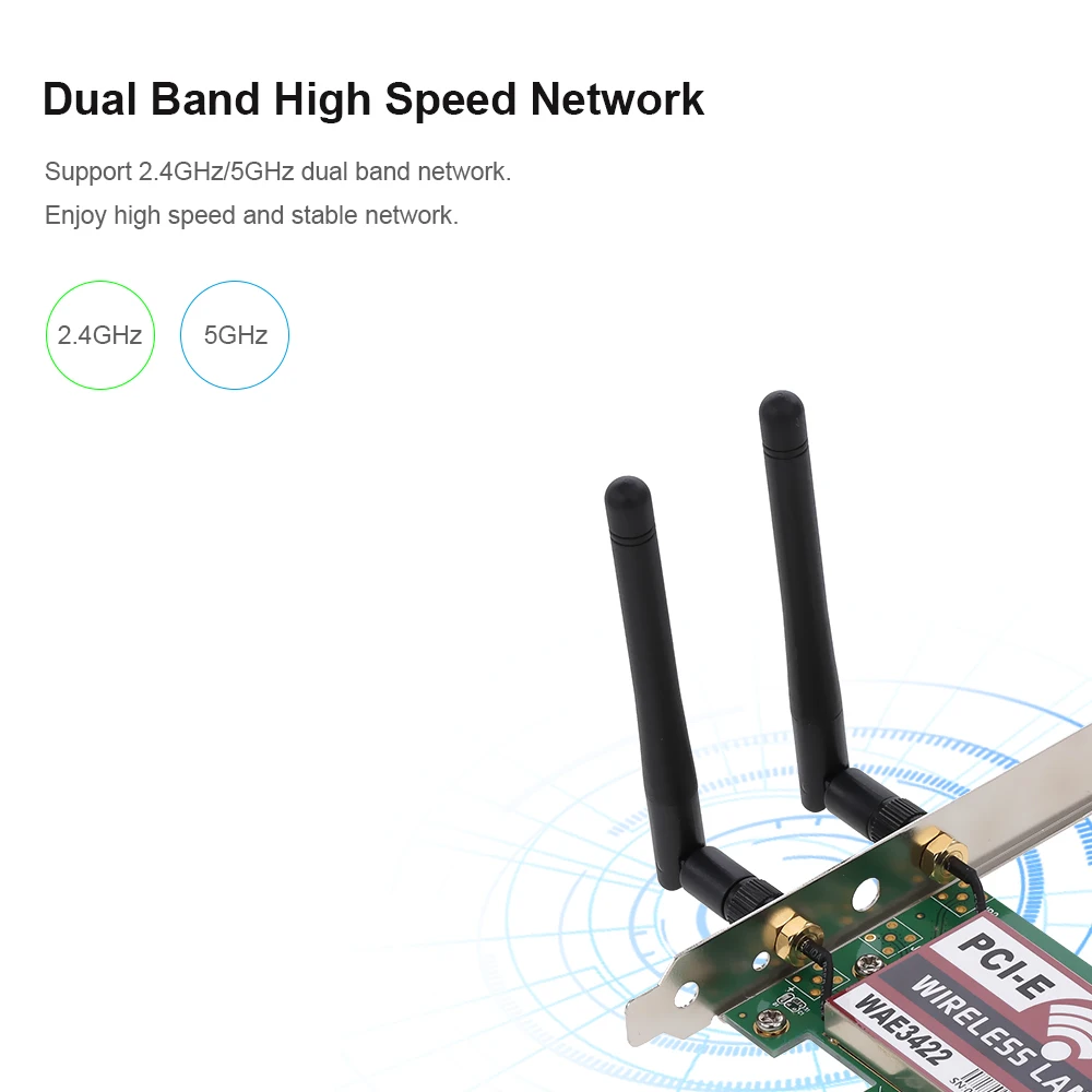 2 4 ГГц/5 ГГц Беспроводной беспроводной локальной сети Bluetooth Dual Band сетевая карта Wi Fi