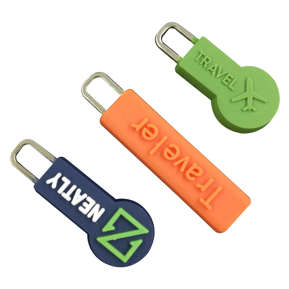 Buy Custom rubber zipper Pull handle with personal