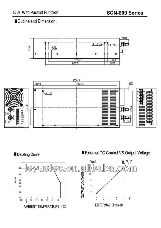 Одобренный CE Rohs, 27 v 22a 600 w источник питания с параллельное функционирование