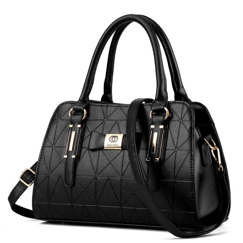 

Fashion Brand Women Bag Metal Letter PU Leather Crossbody Bag Luxury Ladies Handbags Designer Pattern Shoulder Bags B031