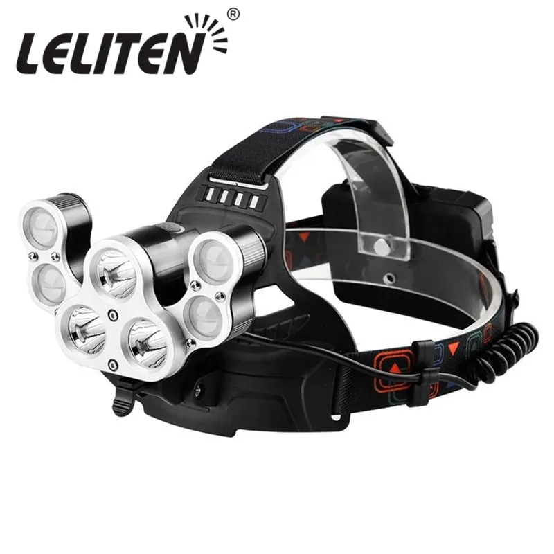 

Outdoors Camping 30000LM XML-5xT6+2xXPE 7 Led Headlamp Waterproof Fishing light Hunting Headlight Camping tent lantern