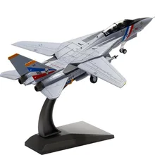 1/100 масштаб, американские военные F14 модели самолетов-истребителей для взрослых и детей, игрушки для демонстрации, коллекции