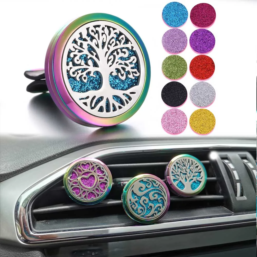 

New Aromatherapy Jewelry Car Perfume Diffuser Necklace Essential Oil Diffuser Open Aroma Car Clip Perfume Lockets Pendants