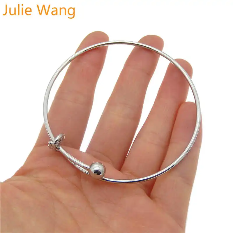 Julie Wang Регулируемый Браслет манжета медный браслет для женщин расширяемый