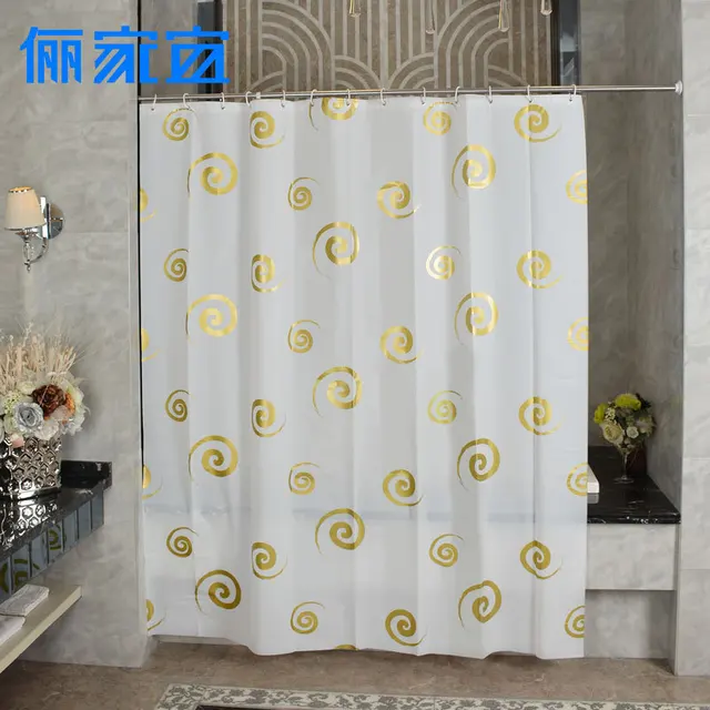 Household Goods Shower Curtain Peva Plastic Waterproof Household Goods Shower Curtain Peva Plastic Waterproof Bathroom Parion Windows Hanging Curtains