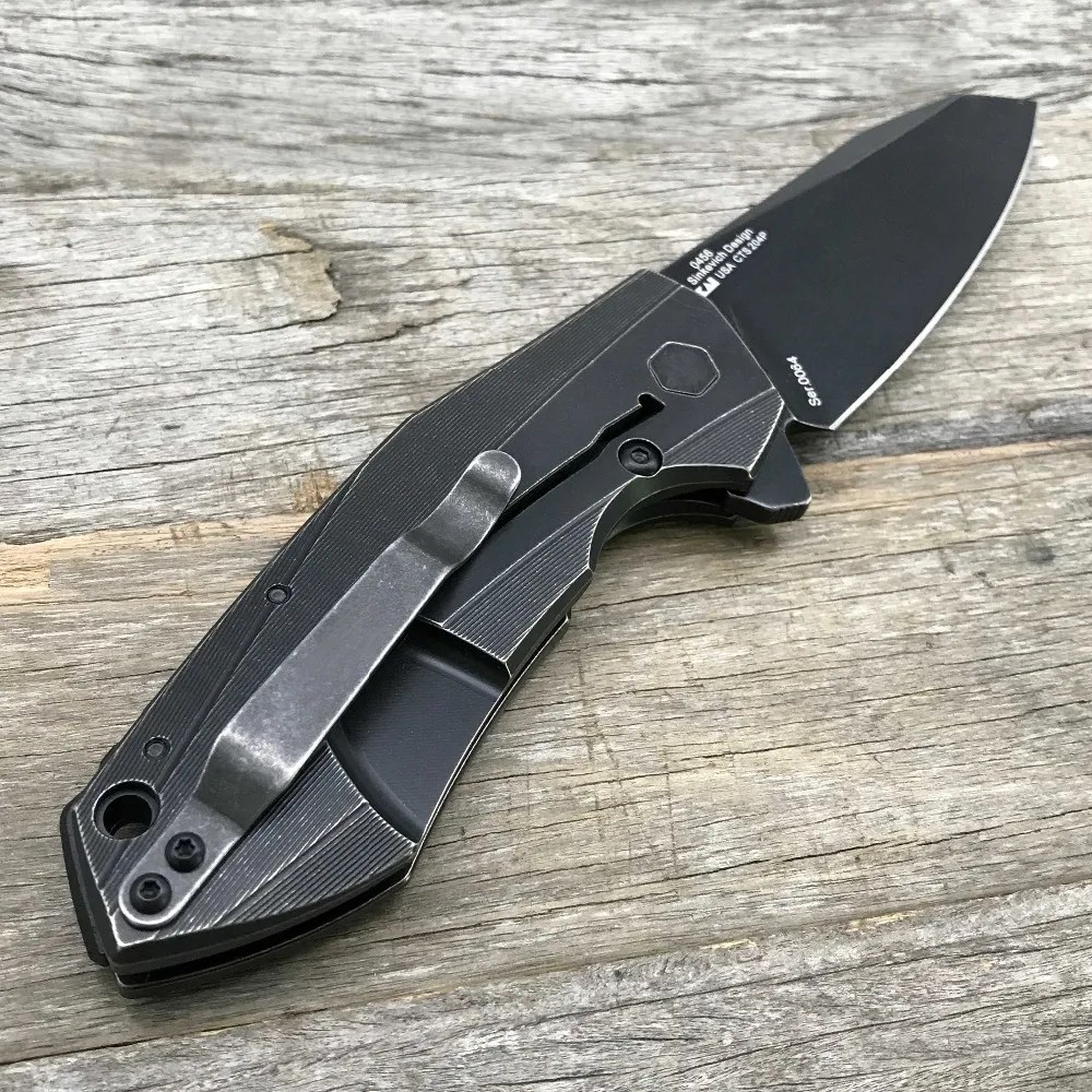 LDT 0456 BW Folding Knife CTS 204P Blade TC4 Titanium Handle Knives Tactical Outdoor Pocket Survival Ball Bearing Knife EDC Tool LDT 0456 BW Folding Knife CTS 204P Blade TC4 Titanium Handle Knives Tactical Outdoor Pocket Survival Ball Bearing Knife EDC Tool