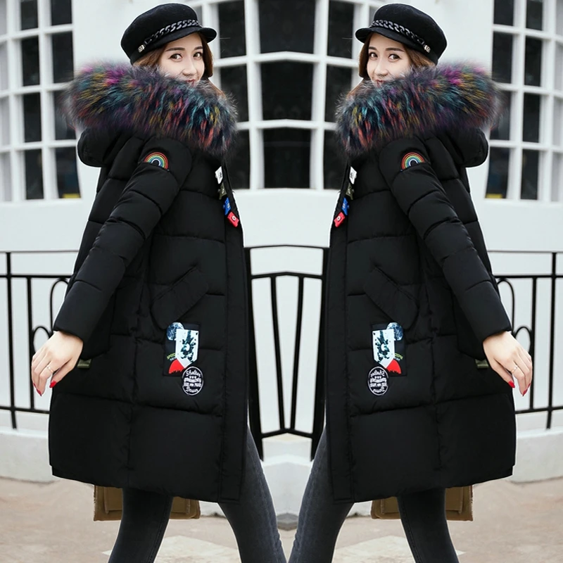New 2017 Women Winter Coat Long Cotton Parka Thick Warm