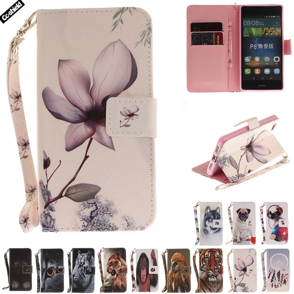 Флип кейс для Huawei P8 Lite P 8 ALE L21 L23 L02 чехол телефона кожаный P8Lite черный|case for huawei p8|flip