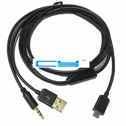 2 шт./USB 2,0 Micro 5pin и 3,5 мм jack Car Audio/AUX Динамик кабель для samsung Galaxy s3/S4/S5/Note3