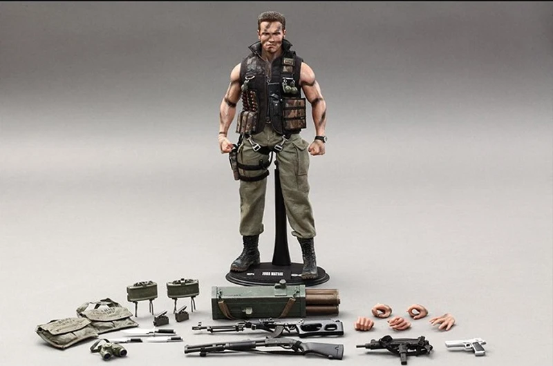 Коллекция 1/6, популярные игрушки MMS276 Commando Devil Commander John Arnold John Matrix, Арнольд Шварценеггер, полный набор, фигурка