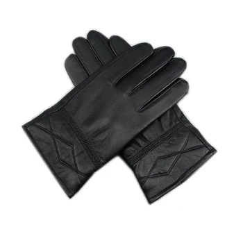 

new style Male sheepskin gloves autumn and winter thermal genuine leather gloves male thick men's fluffy