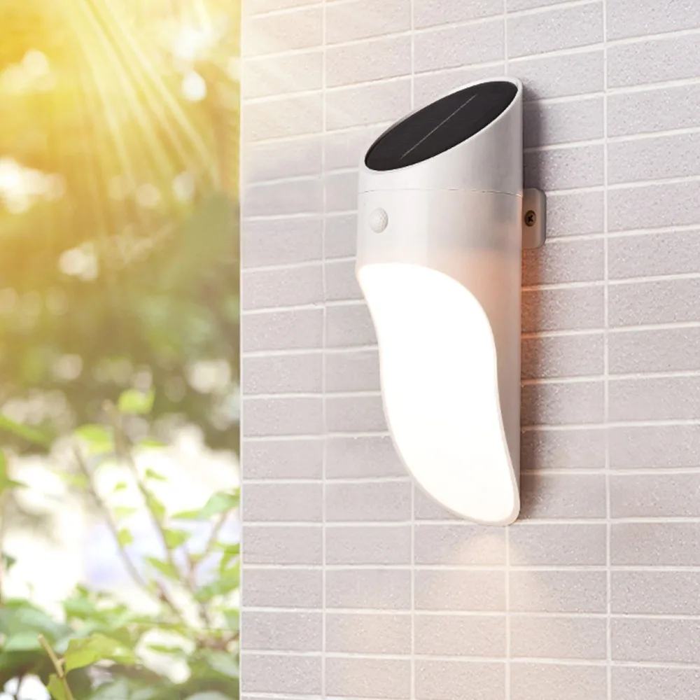 Ceny KH LITEC LED lampa słoneczna czujnik mikrofalowy kinkiet zewnętrzny wodoodporny IP65 do ścieżki płot ogrodowy kinkiet zewnętrzny
