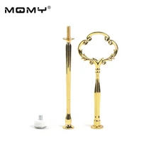 Инструмент для декорирования десерт 2 уровня стержень металлическая подставка ручка фитинги для 2 слоя фарфоровая тарелка для тортов(не включая тарелку