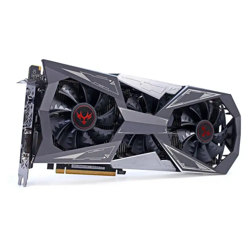 Цветная видеокарта IGame GTX1080Ti Vulcan X OC GPU 1620 1733MHz 11G 352bit SLI VR Ready LCD Monitor MMM|Аксессуары для