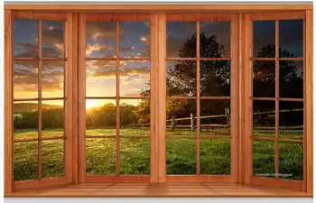 

3d photo wallpaper 3d murals wallpaper for walls 3 d The window grass forest scenery 3 d background wall decor bedroom wallpaper