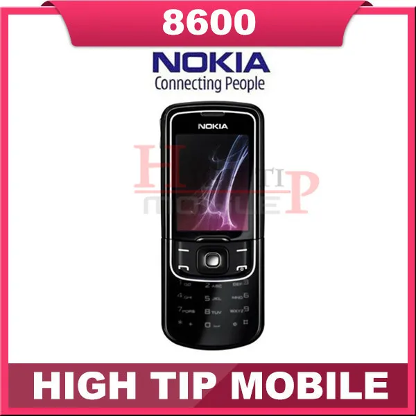 Russian keyboard support Nokia Unlocked Original 8600 Luna Mobile cell phone Free shipping 1 year warranty